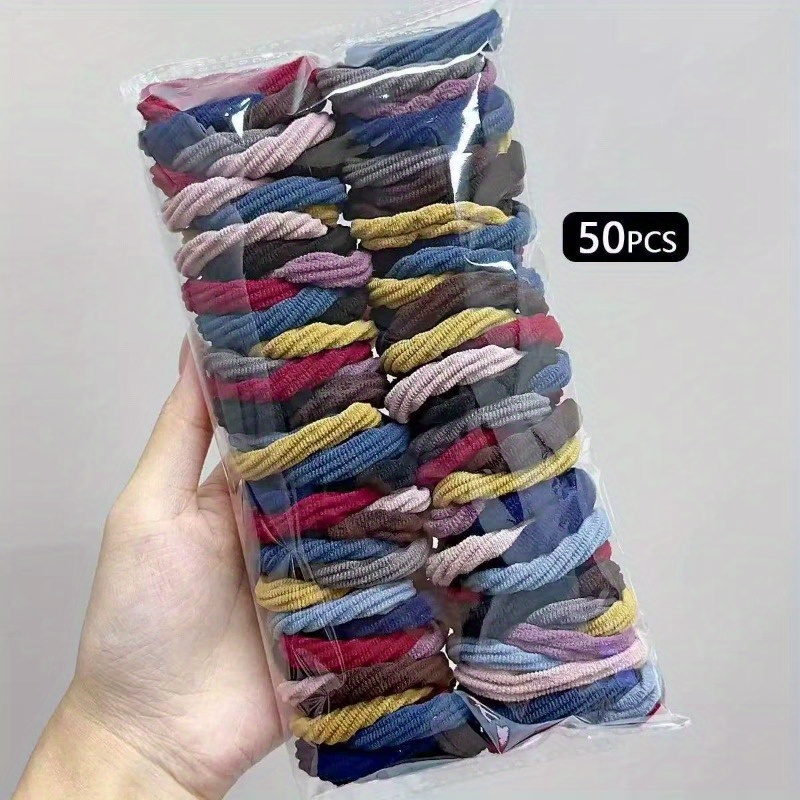 Travel Accessories For Girls - 50 PCS Laços de Cabelo de