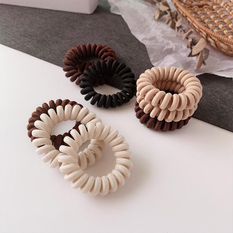 Travel Accessories For Girls - Elásticos de Cabelo em Espiral Sem
