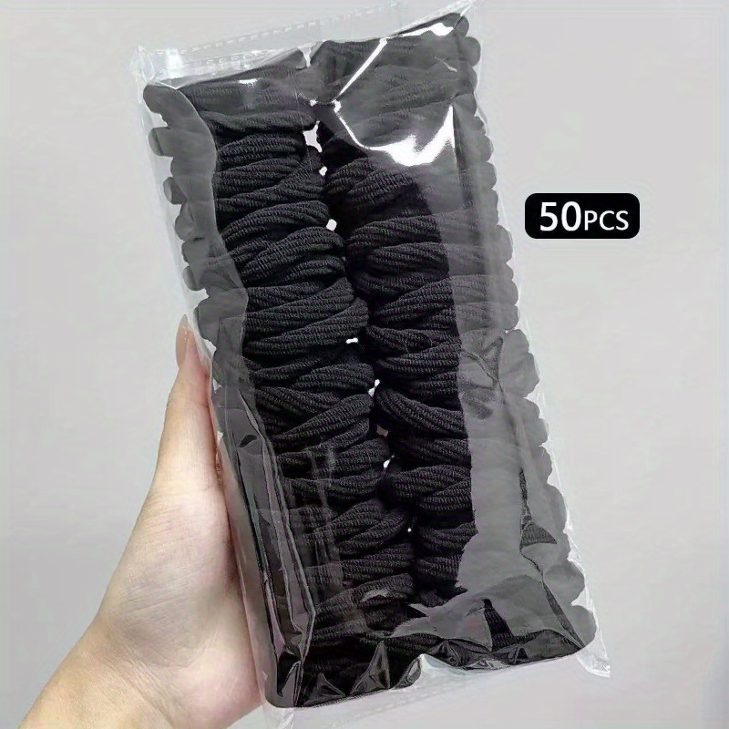 50 PCS Laços de Cabelo de Nylo - Travel Accessories For Girls avaliação e preço