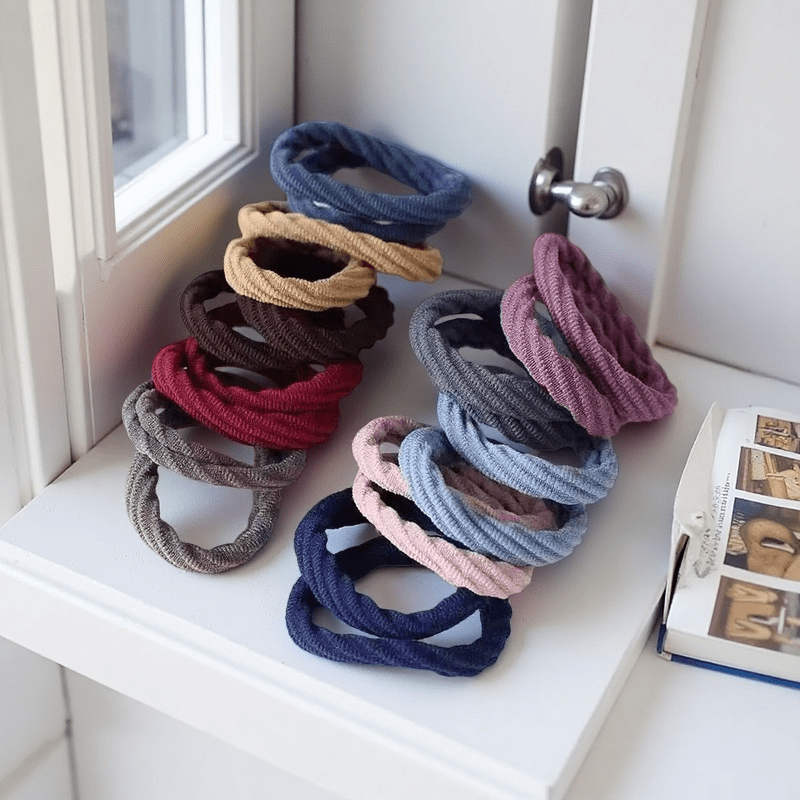 50 PCS Laços de Cabelo de Nylo - Travel Accessories For Girls avaliação e preço