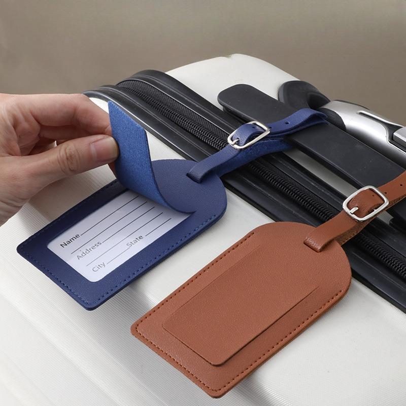 Etiquetas de Bagagem em Couro  - Travel Accessories List avaliação e preço