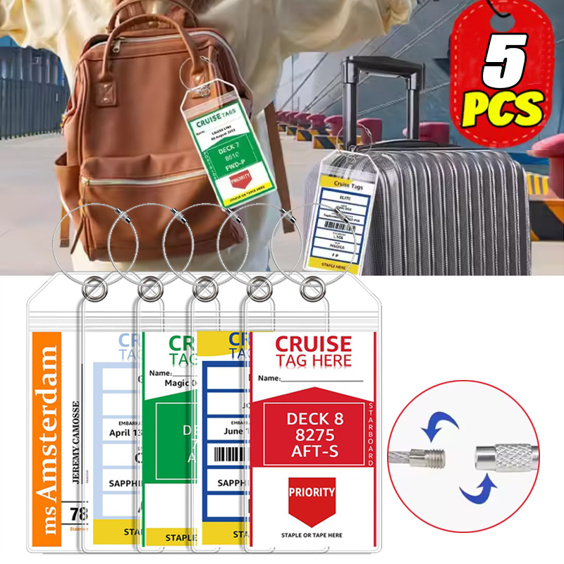 5 Peças de Etiquetas Transpare - Travel Accessories List avaliação e preço
