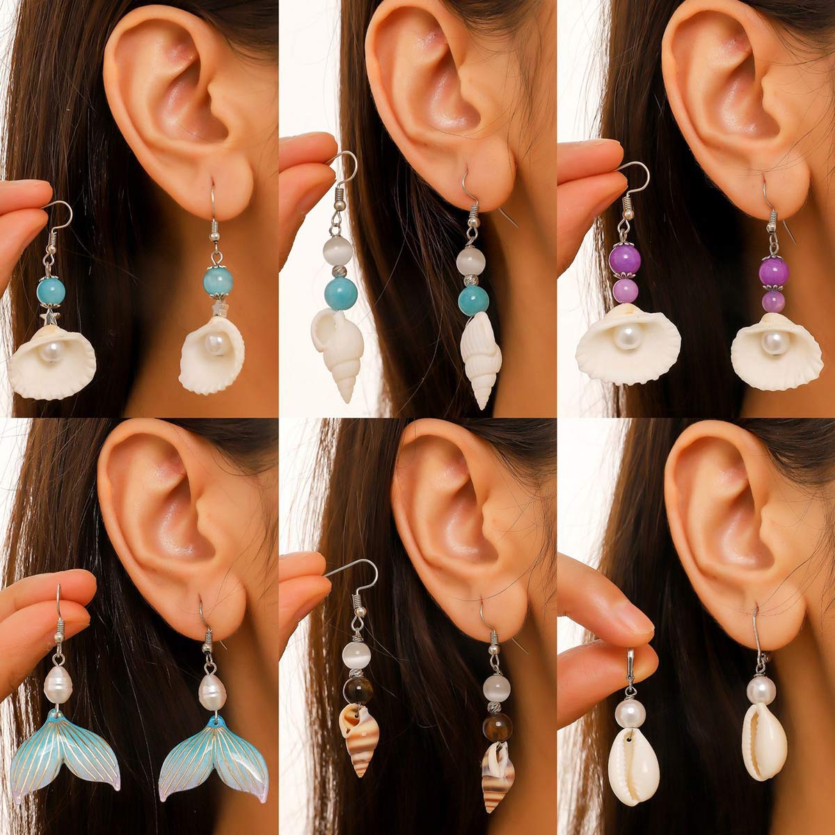 Par de brincos femininos da mo - Travel Accessories Dropshipping avaliação e preço