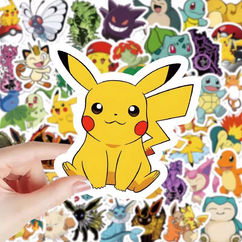 50PCS Adesivos Fofos do Pikach - It Travel Accessories avaliação e preço