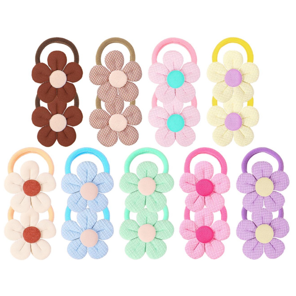 18 pçs girassol laços de cabel - Travel Accessories For Girls avaliação e preço