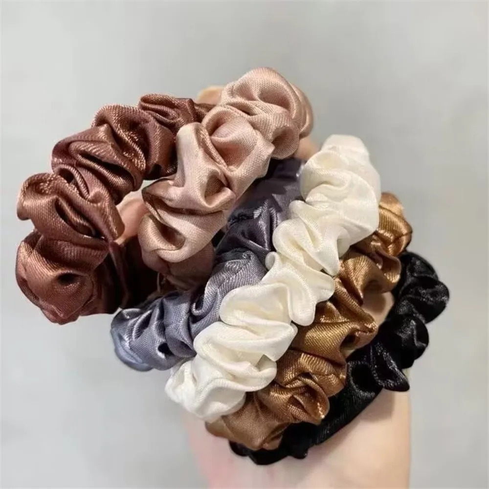 6 Peças de Scrunchies de Cetim - Travel Accessories For Girls avaliação e preço