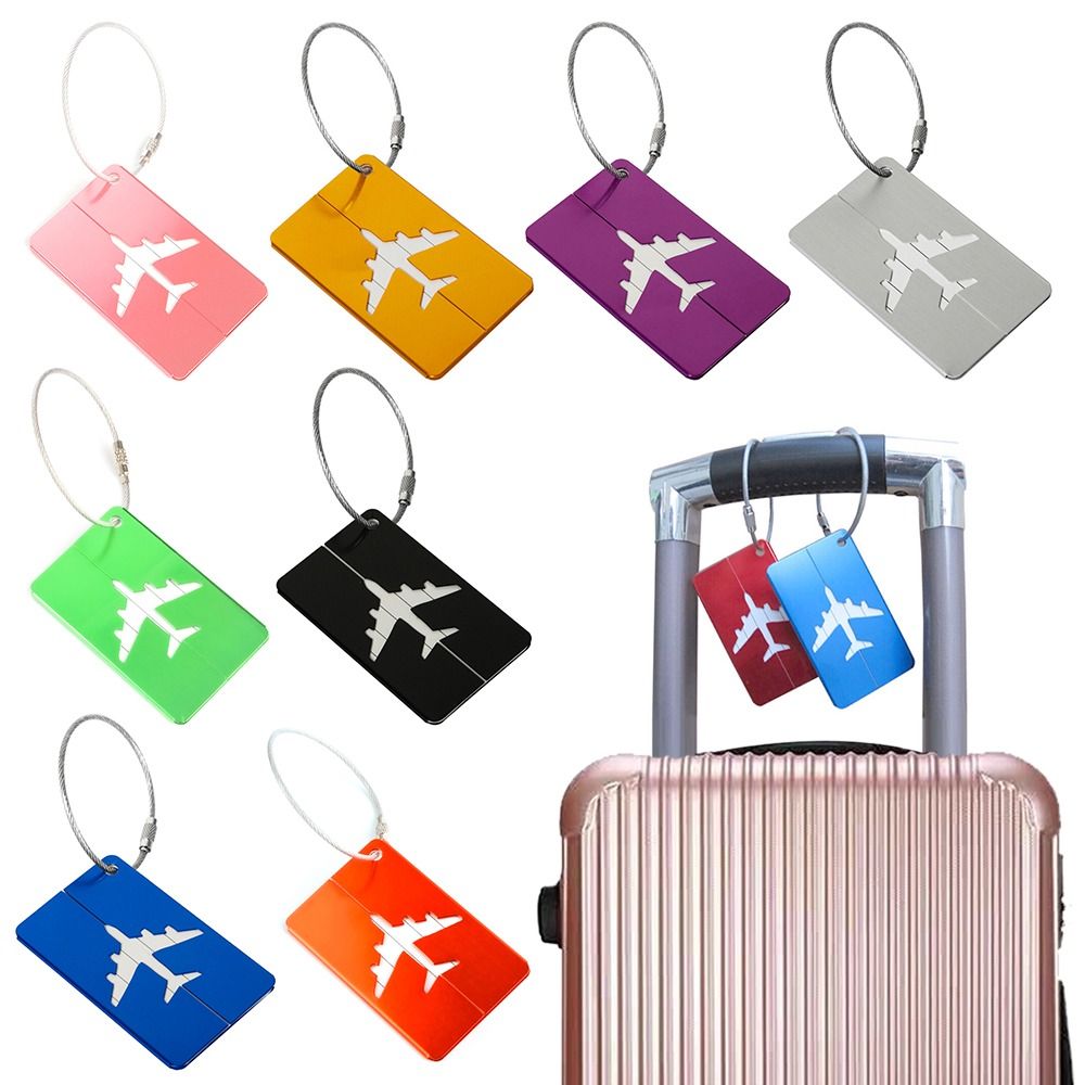 Alumínio Bagagem Tags com Cord - Quality Travel Accessories avaliação e preço