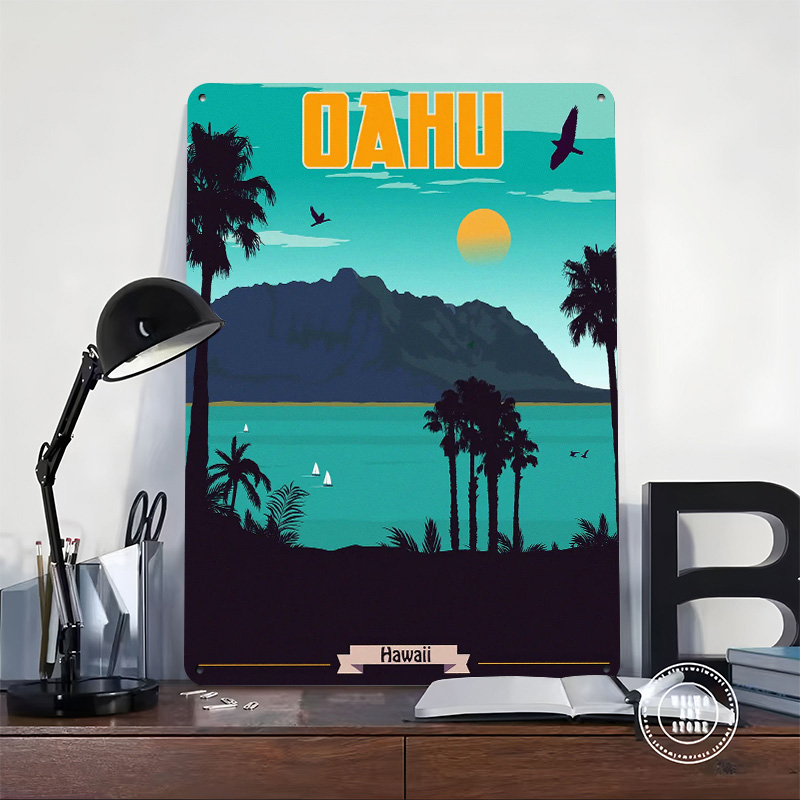 Placa de Metal Vintage Persona - Travel Accessories Hawaii avaliação e preço