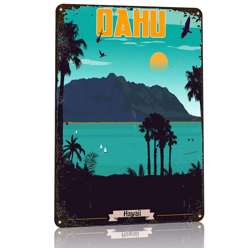 Placa de Metal Vintage Persona - Travel Accessories Hawaii avaliação e preço